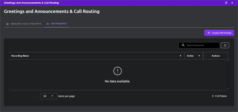 Greetings and Announcements & Call Routing