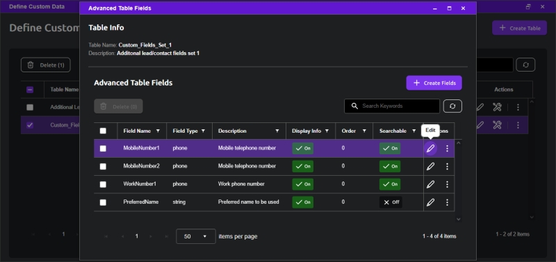 Custom Data