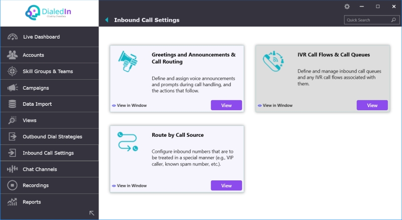 IVR Call Flows & Queues - Admin