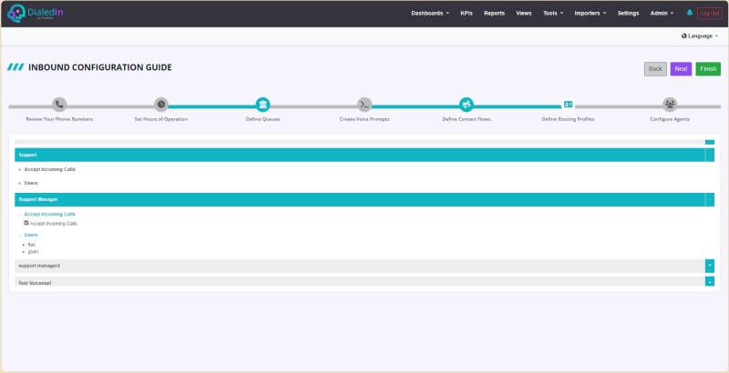 Define Routing Profiles