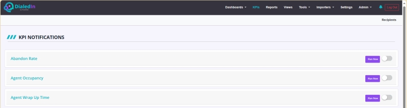 Management Portal KPIs