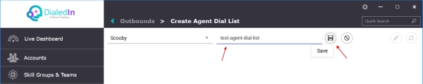 Agent Dial List