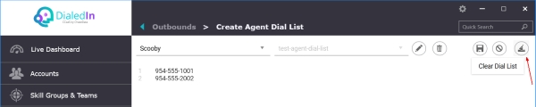 Agent Dial List