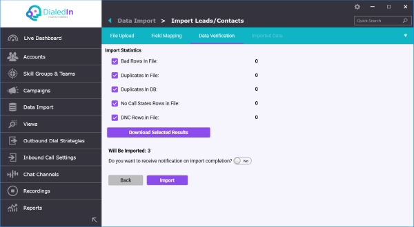 Contacts Import