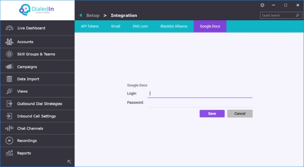 Pre-Defined Integrations