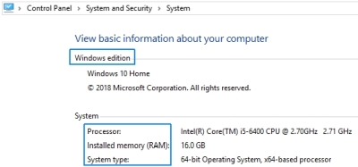 basic system information