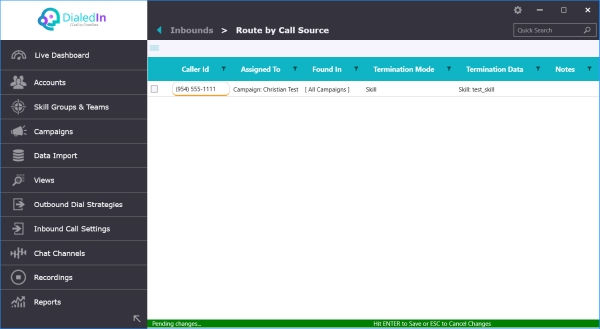 Route by Call Source